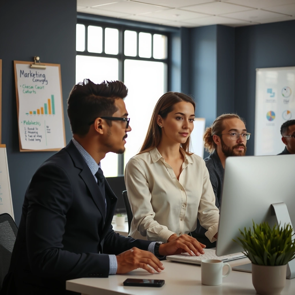 MarketingDrive tým při práci